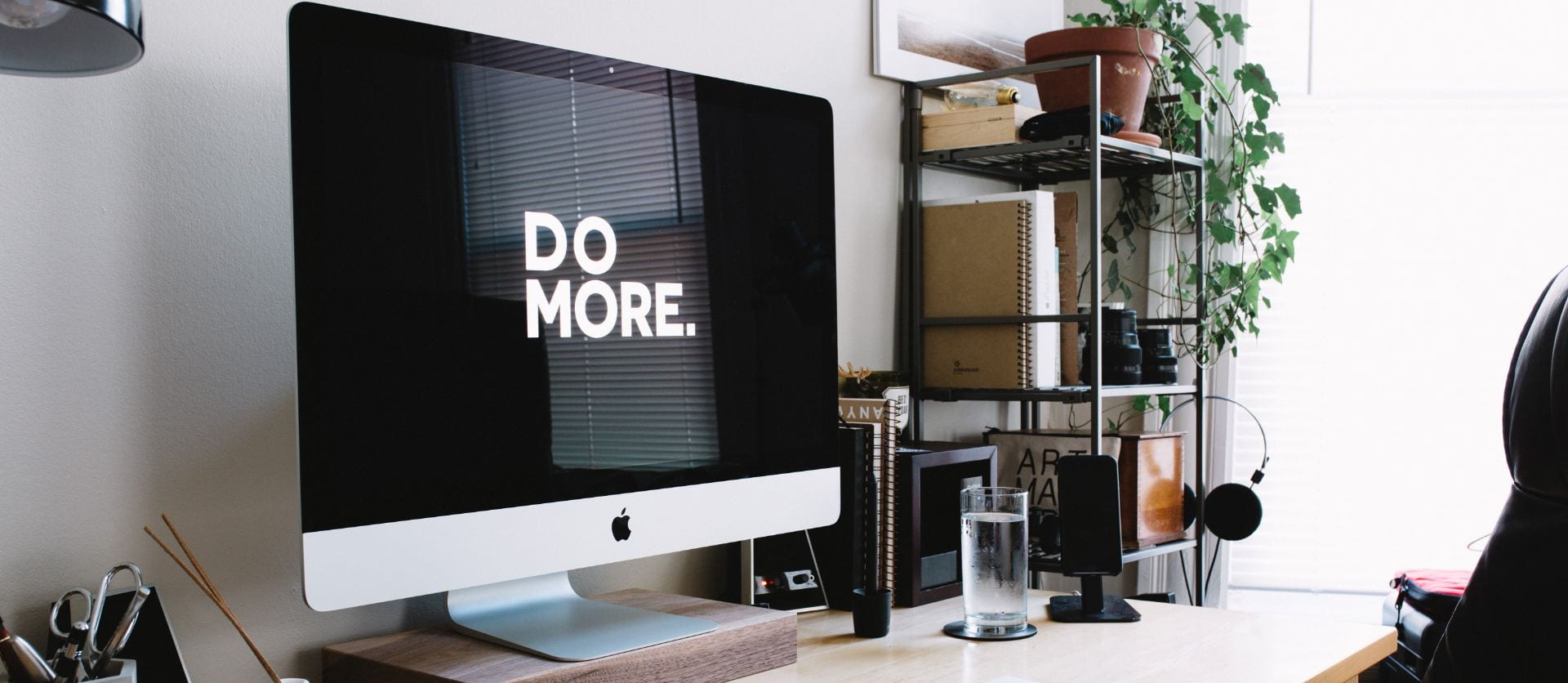 Image: A computer screen that says DO MORE!