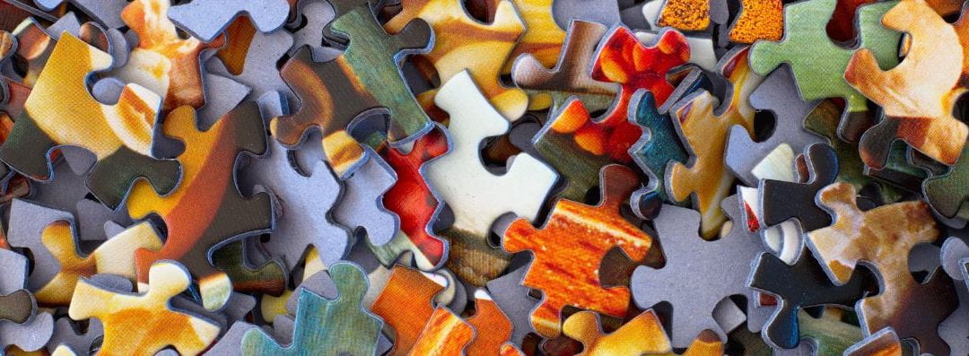 Decorative image of jigsaw.